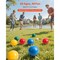 Premium Bocce Ball Set 107mm Resin Balls with Pallino Measuring Rope and Carry Bag Outdoor Lawn